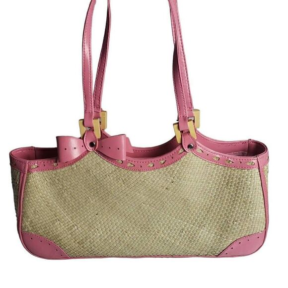 Pink Natural Fiber Bag - Picture 1 of 16
